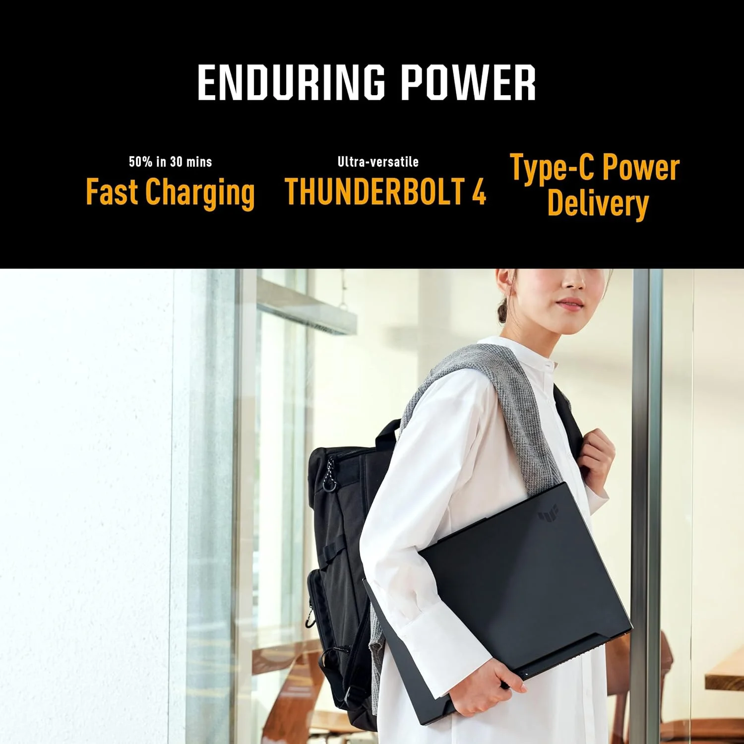 لپ تاپ گیمینگ ایسوس TUF Dash 15 (2022)، صفحه نمایش 15.6 اینچی 144 هرتز FHD، پردازنده Intel Core i5 12450H، کارت گرافیک GeForce RTX 3050 Ti، رم 8 گیگابایت DDR5، حافظه SSD 512 گیگابایت PCIe، Thunderbolt 4، Wi-Fi 6، ویندوز 11 هوم، مشکی مات، FX517ZE-RS51 لپ تاپ گیمینگ ایسوس TUF Dash 15 (2022)، صفحه نمایش 15.6 اینچی 144 هرتز FHD، پردازنده Intel Core i5 12450H، کارت گرافیک GeForce RTX 3050 Ti، رم 8 گیگابایت DDR5، حافظه SSD 512 گیگابایت PCIe، Thunderbolt 4، Wi-Fi 6، ویندوز 11 هوم، مشکی مات، FX517ZE-RS51