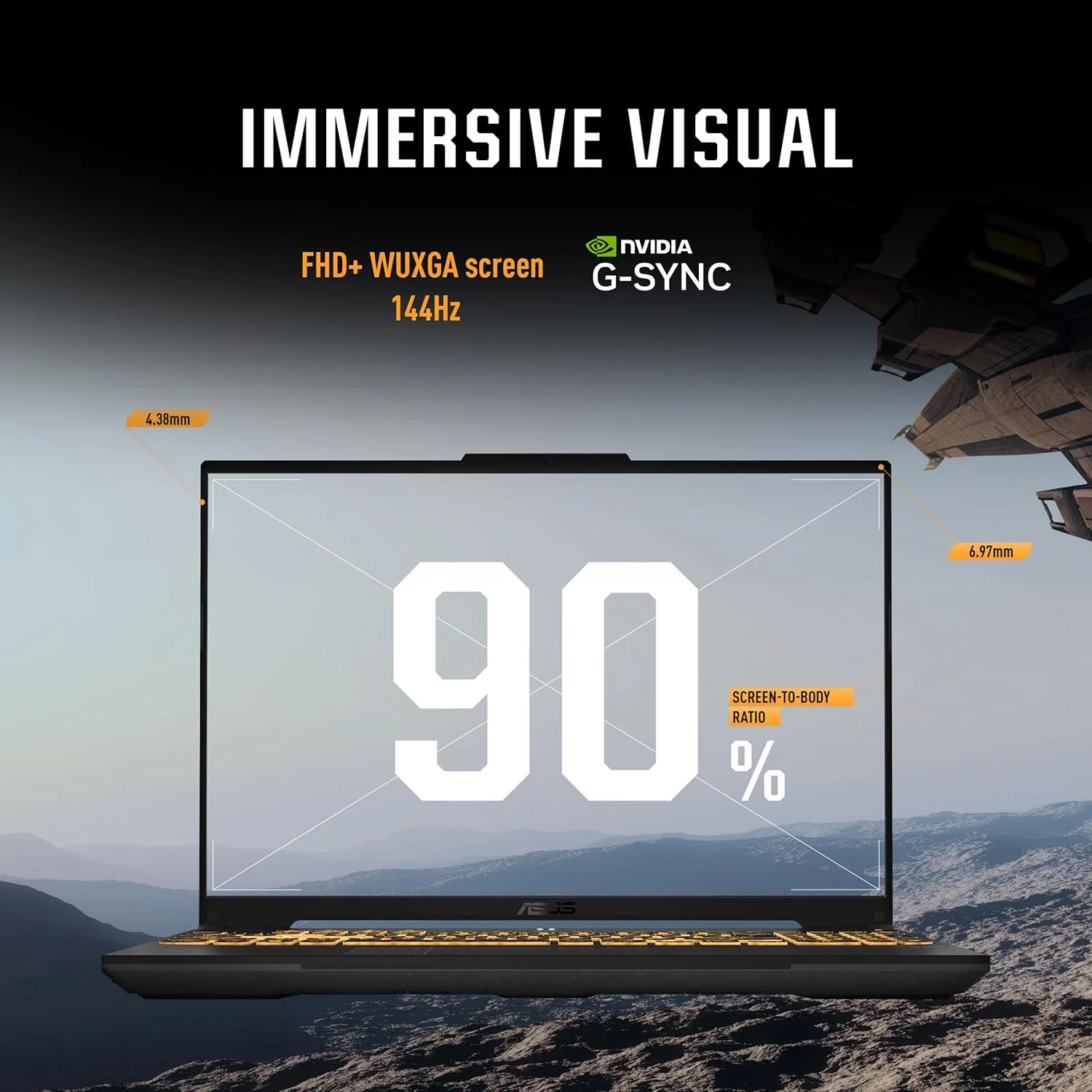 لپ تاپ گیمینگ ایسوس TUF Gaming F16، پردازنده Intel Core 5 210H، کارت گرافیک NVIDIA RTX 3050 6GB، رم 16 گیگابایت، SSD 512 گیگابایت، صفحه نمایش 16.0 اینچی FHD+ 144 هرتز، ویندوز 11، خاکستری مکا، [FX607VJ-RL012W]