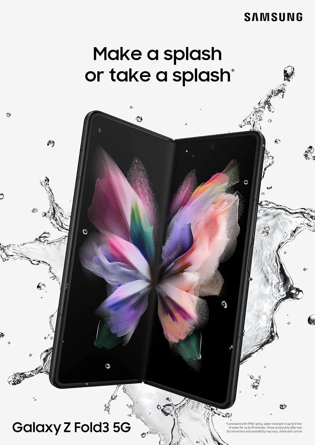 گوشی موبایل سامسونگ Galaxy Z Fold 3 5G با حافظه 256 گیگابایت - مشکی فانتوم