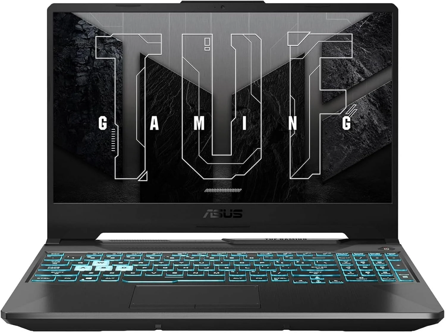 لپ تاپ ایسوس TUF Gaming A15 FA506NCR، صفحه نمایش 15.6 اینچی FHD IPS 144 هرتز، پردازنده AMD Ryzen 7 7435HS، رم 8 گیگابایتی، SSD 512 گیگابایتی، کارت گرافیک GeForce RTX 3050 4 گیگابایتی، صفحه کلید انگلیسی، ویندوز 11، مشکی گرافیت