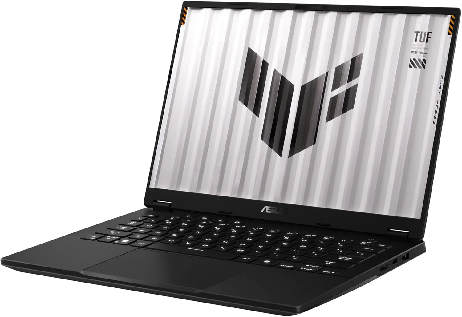 لپ تاپ گیمینگ ایسوس TUF مدل FA401WU-RG006W با پردازنده AMD Ryzen AI 9 HX 370، صفحه نمایش 14 اینچی WQXGA، رم 16 گیگابایتی LPDDR5x-SDRAM، حافظه SSD 1 ترابایتی، کارت گرافیک NVIDIA GeForce RTX 4050، وای فای 6E (802.11ax) و ویندوز 11 هوم - خاکستری
