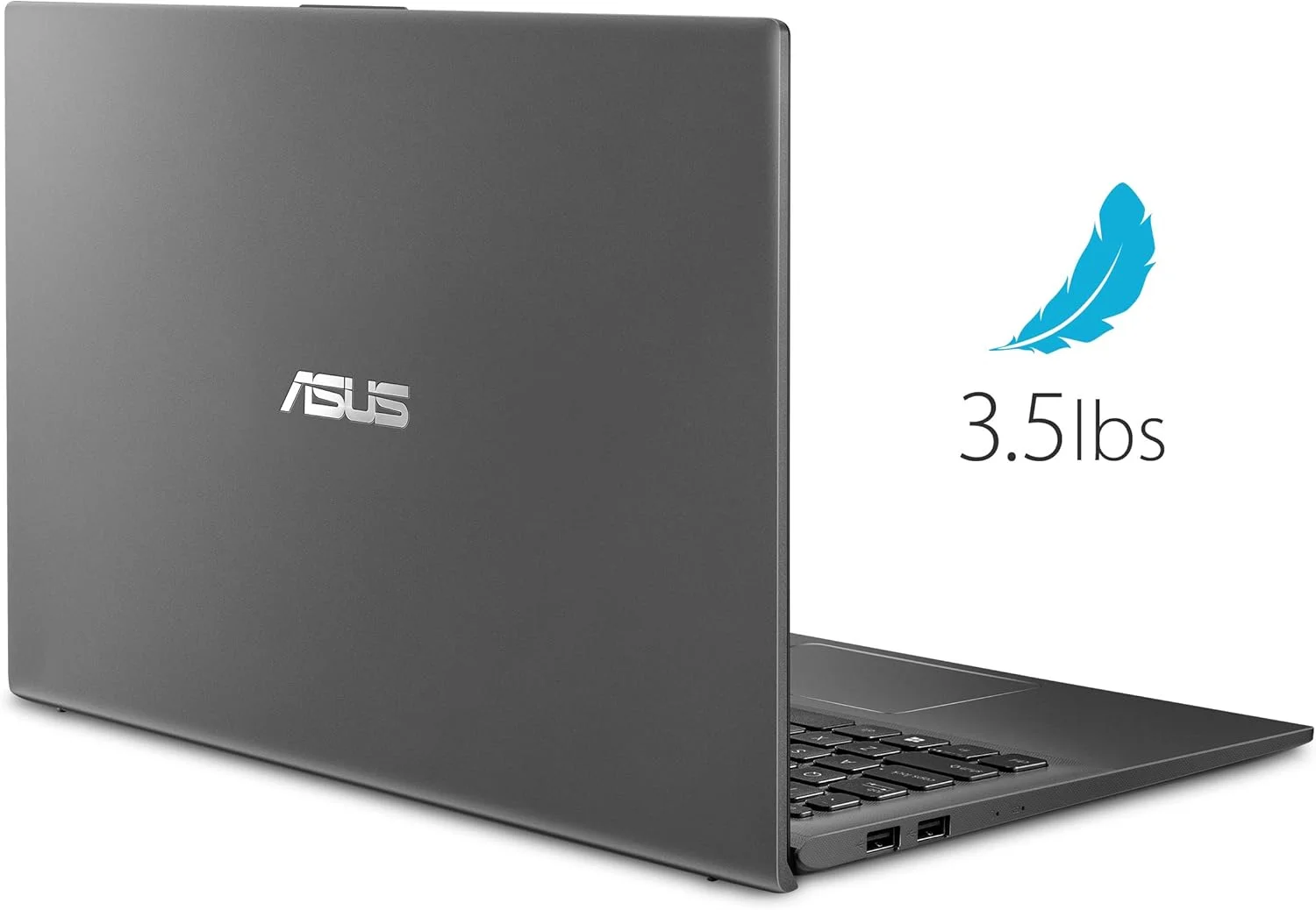 لپ تاپ ایسوس ویووبوک 15 مدل F512JA-AS34، باریک و سبک، صفحه نمایش 15.6 اینچی FHD، پردازنده Intel i3-1005G1، رم 8 گیگابایتی، حافظه SSD 128 گیگابایتی، کیبورد با نور پس زمینه، حسگر اثر انگشت، ویندوز 10 هوم در حالت S، خاکستری تخته سنگی