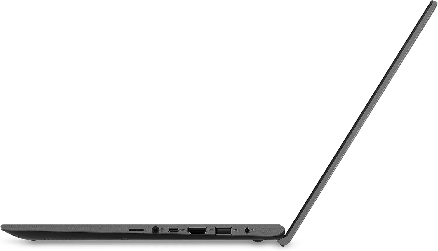 لپ تاپ ایسوس ویووبوک 15 مدل F512JA-AS34، باریک و سبک، صفحه نمایش 15.6 اینچی FHD، پردازنده Intel i3-1005G1، رم 8 گیگابایتی، حافظه SSD 128 گیگابایتی، کیبورد با نور پس زمینه، حسگر اثر انگشت، ویندوز 10 هوم در حالت S، خاکستری تخته سنگی