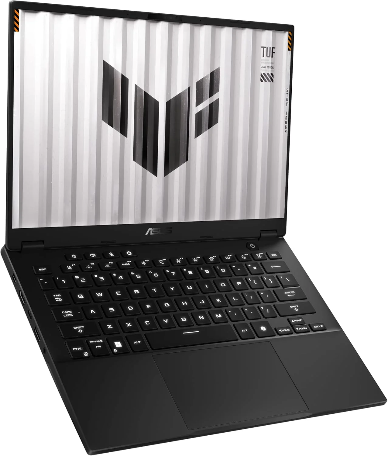 لپ تاپ گیمینگ ایسوس TUF مدل FA401WU-RG006W با پردازنده AMD Ryzen AI 9 HX 370، صفحه نمایش 14 اینچی WQXGA، رم 16 گیگابایتی LPDDR5x-SDRAM، حافظه SSD 1 ترابایتی، کارت گرافیک NVIDIA GeForce RTX 4050، وای فای 6E (802.11ax) و ویندوز 11 هوم - خاکستری