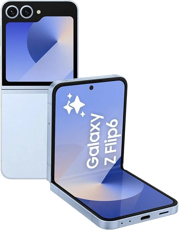 گوشی موبایل سامسونگ Galaxy Z Flip 6 دو سیم کارت آبی 256 گیگابایت رم 12 گیگابایت 5G نسخه خاورمیانه