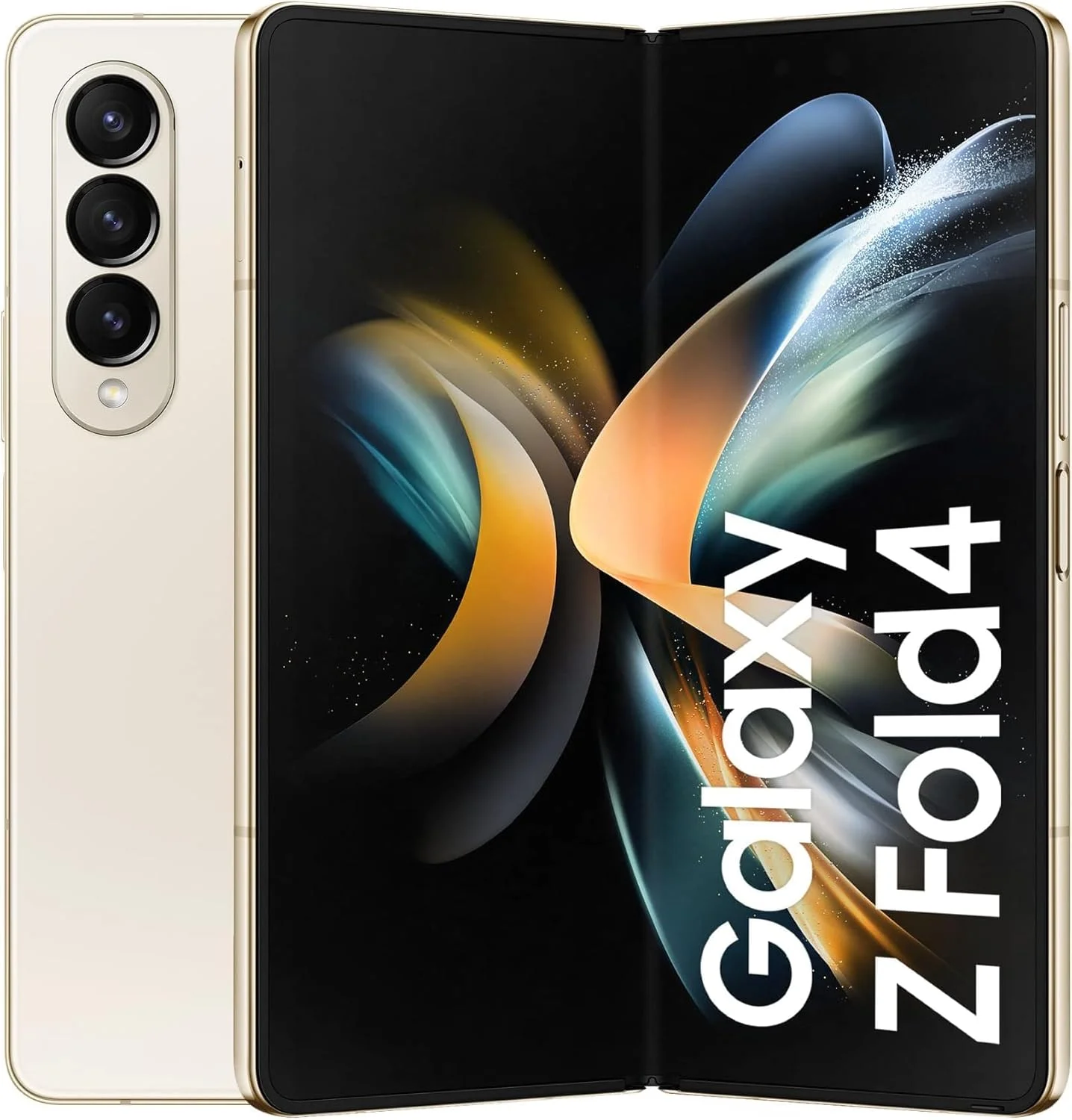 گوشی موبایل سامسونگ Galaxy Z Fold4 5G سیم کارت آزاد، گوشی هوشمند تاشو اندروید 256 گیگابایت، بژ، 3 سال گارانتی سازنده، نسخه انگلستان