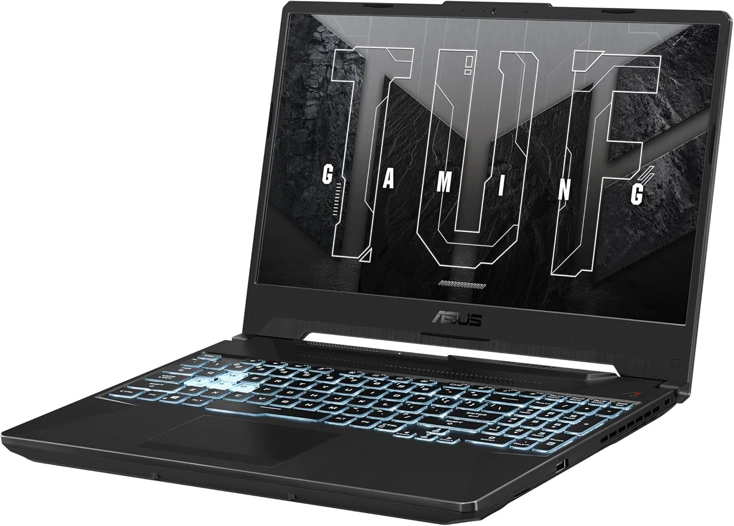 لپ تاپ گیمینگ ایسوس TUF FA506NFR-HN007W / AMD Ryzen 7-7435HS / رم 8 گیگابایت / 512 گیگابایت SSD / Nvidia RTX 2050 4GB / صفحه نمایش 15.6 اینچ FHD 144Hz / ویندوز 11 / مشکی گرافیت / کیبورد RGB انگلیسی-عربی [90NR0JU7-M000R0]