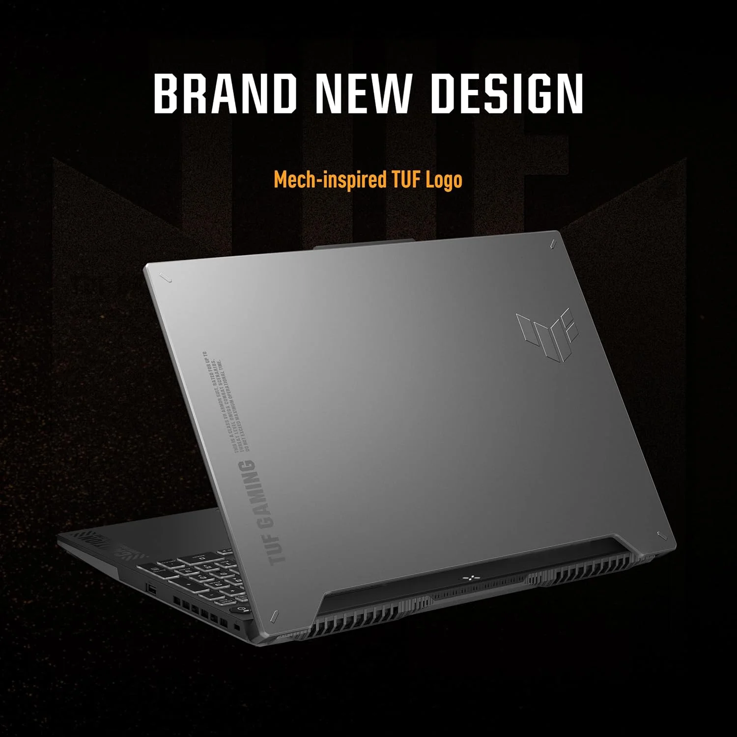 لپ تاپ گیمینگ ایسوس TUF F15 FX507VV-I7161G (خاکستری جیگر)، پردازنده i7-13620H، رم 16 گیگابایت، حافظه SSD 1 ترابایت PCIE G3، کارت گرافیک NV RTX4060 با 8 گیگابایت حافظه VRAM، ویندوز 11 هوم، صفحه نمایش 15.6 اینچی FHD 1920X1080 16:9 144Hz، وب کم HD، کیبورد با نور پس زمینه RGB انگلیسی-عربی