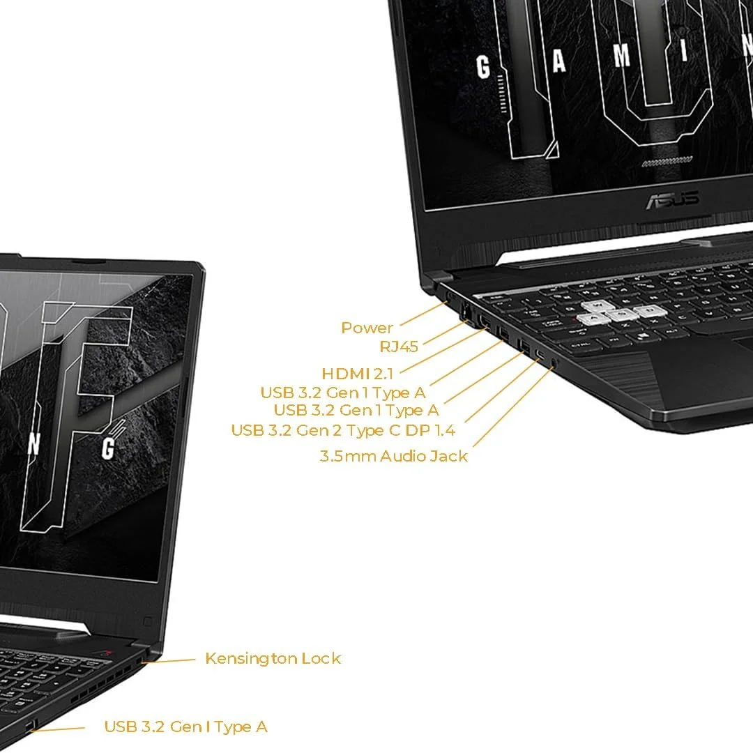 لپ تاپ گیمینگ ایسوس TUF A15 FA506NFR-HN090، پردازنده AMD Ryzen™ 7 7435HS، رم 16 گیگابایت، SSD 512 گیگابایت، کارت گرافیک Nvidia RTX 2050 4GB، صفحه نمایش 15.6 اینچ FHD 144Hz، ویندوز 11 پرو، مشکی گرافیت، نور پس زمینه RGB انگلیسی (ارتقا یافته) لپ تاپ گیمینگ ایسوس TUF A15 FA506NFR-HN090، پردازنده AMD Ryzen™ 7 7435HS، رم 16 گیگابایت، SSD 512 گیگابایت، کارت گرافیک Nvidia RTX 2050 4GB، صفحه نمایش 15.6 اینچ FHD 144Hz، ویندوز 11 پرو، مشکی گرافیت، نور پس زمینه RGB انگلیسی (ارتقا یافته)