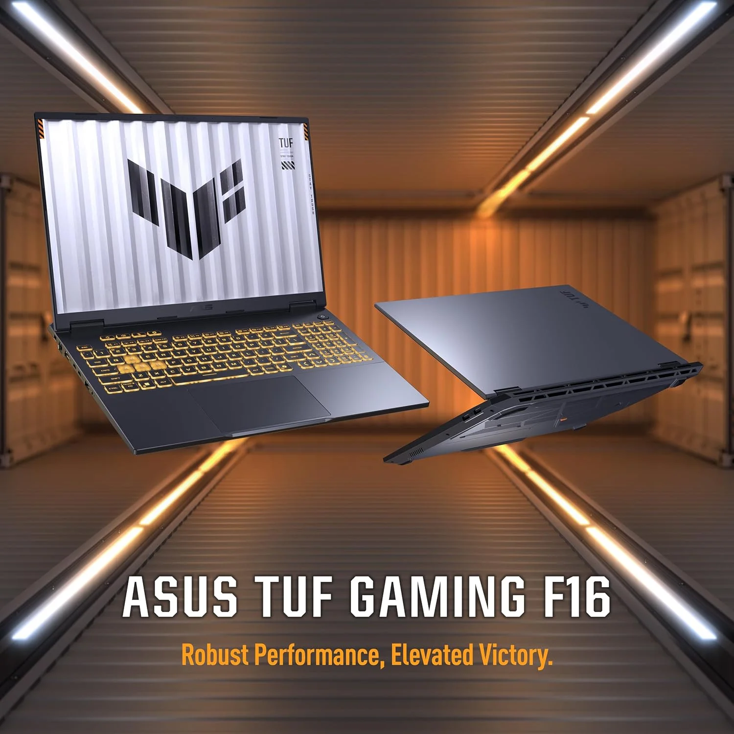 لپ تاپ گیمینگ ایسوس TUF Gaming F16 (خاکستری Jaeger) | NVIDIA RTX 5050 8GB | Intel Core i7 14650HX | 16GB RAM | 1TB SSD | صفحه نمایش 16 اینچی FHD+ 165Hz | Win11 [FX608JHR-RV001W]