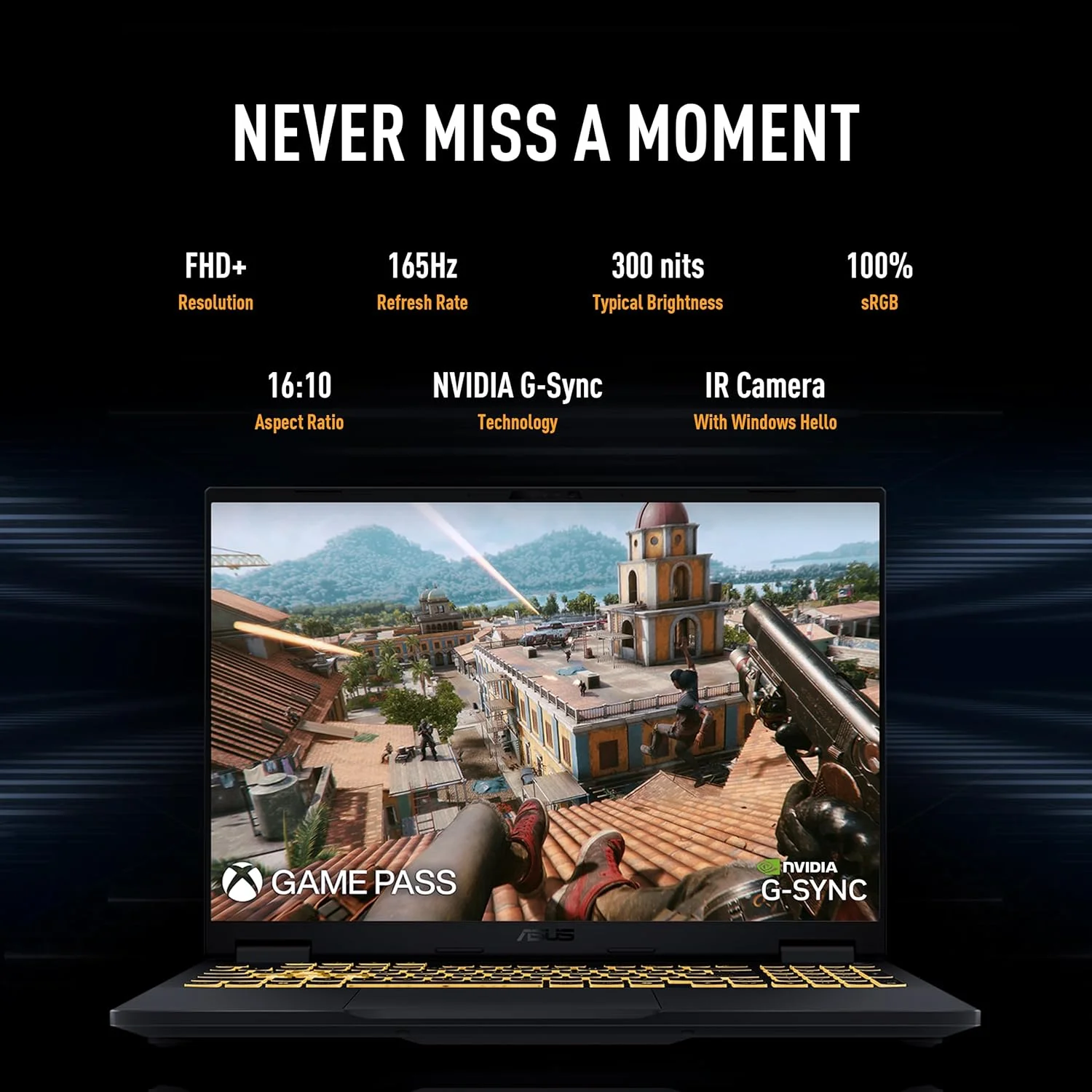 لپ تاپ گیمینگ ایسوس TUF Gaming F16 | NVIDIA RTX 5060 8GB | Intel Core i7 14650HX | 16GB RAM | 1TB SSD | نمایشگر 16 اینچی 165 هرتز (1920 x 1200, WUXGA) | ویندوز 11 هوم [FX608JMR-RV010W]