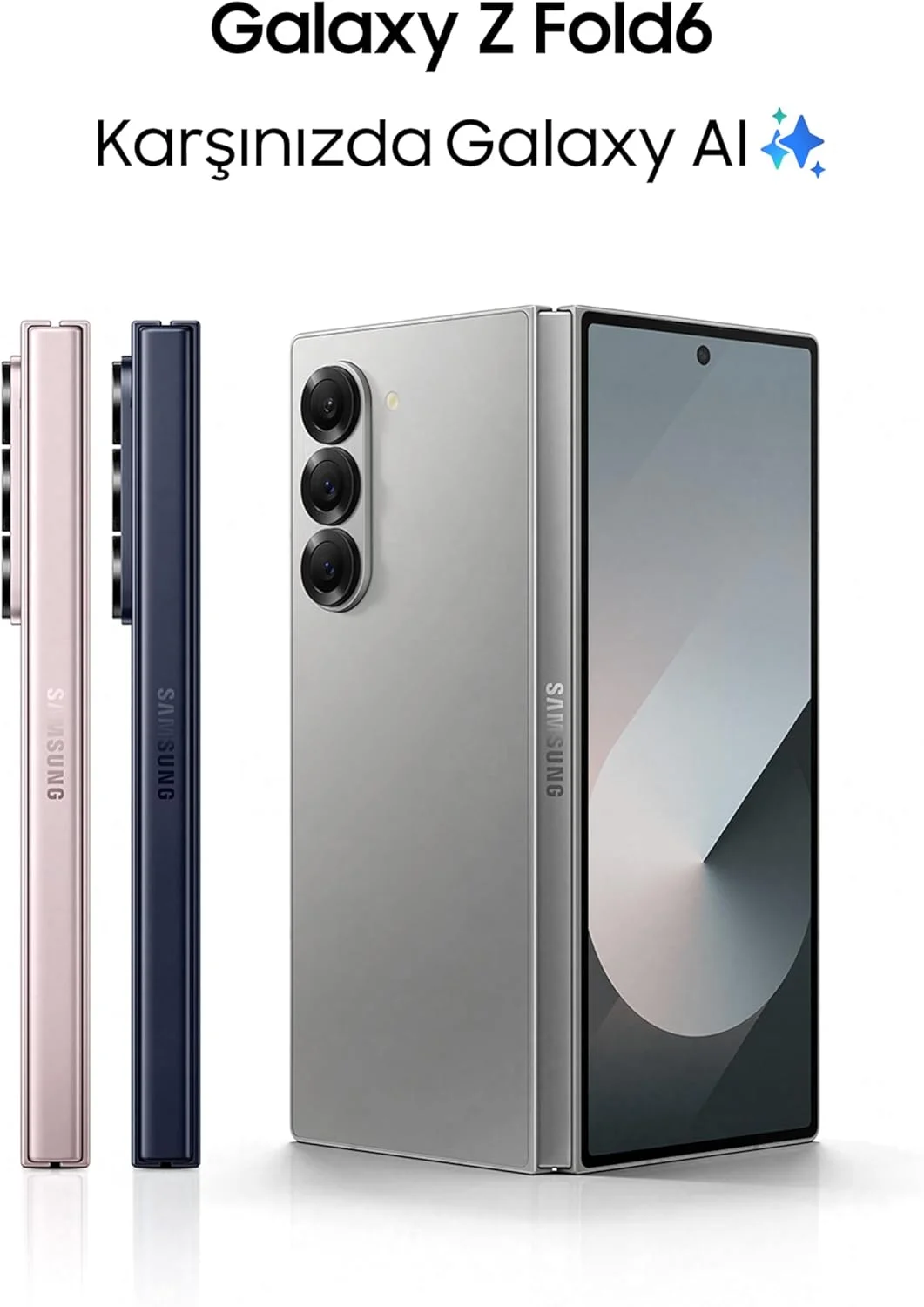گوشی موبایل سامسونگ Galaxy Z Fold6، رم 12 گیگابایت، حافظه داخلی 256 گیگابایت، سرمه ای، صفحه نمایش بزرگ، 1 سال گارانتی فروشنده (نسخه بین المللی)
