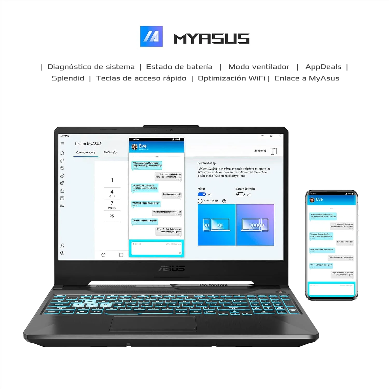 لپ تاپ گیمینگ ایسوس TUF Gaming A15 2024 FA506NC-HN003W AMD Ryzen 5 RTX 3050 با 16 گیگابایت رم و 512 گیگابایت SSD / مشکی / کیبورد اسپانیایی