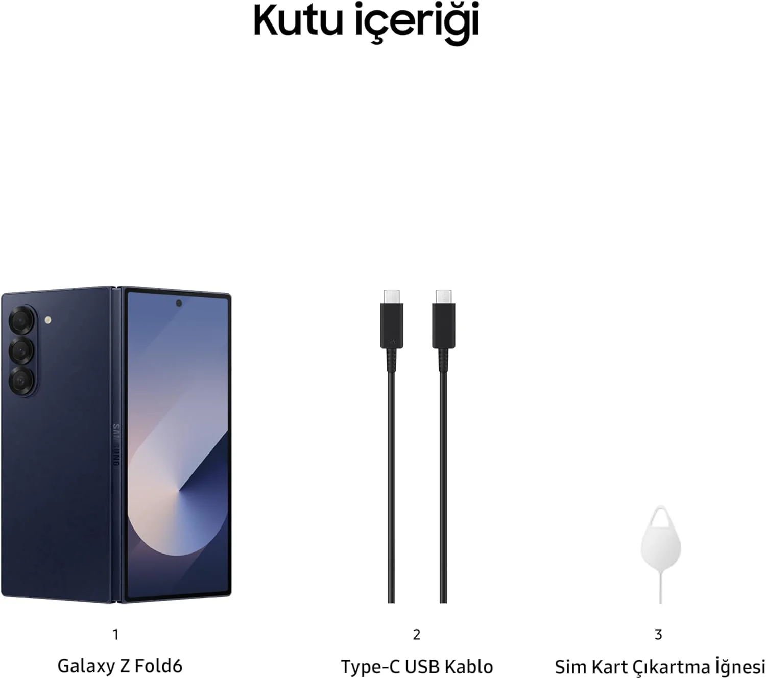 گوشی موبایل سامسونگ Galaxy Z Fold6، رم 12 گیگابایت، حافظه داخلی 256 گیگابایت، سرمه ای، صفحه نمایش بزرگ، 1 سال گارانتی فروشنده (نسخه بین المللی)