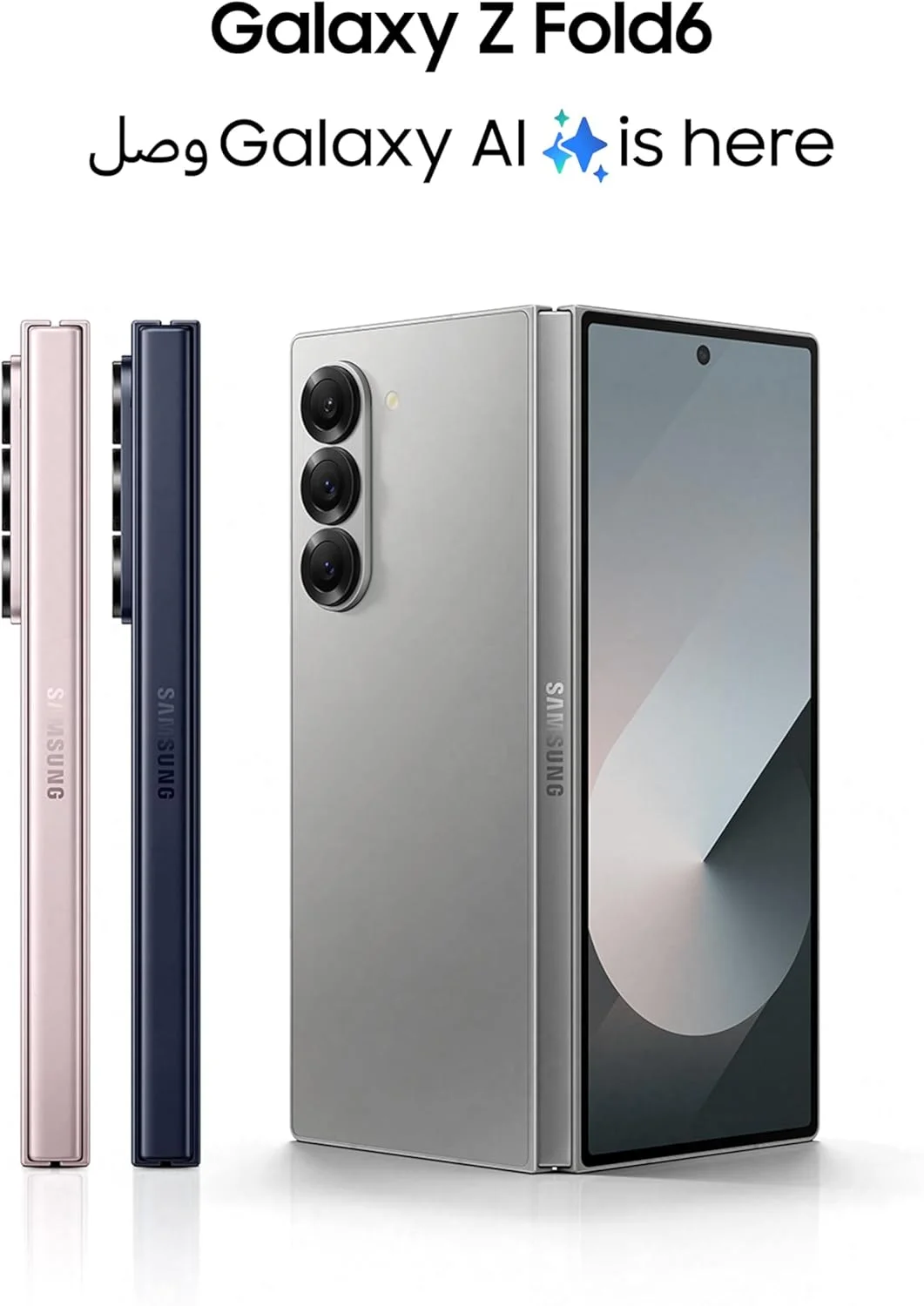 گوشی هوشمند سامسونگ گلکسی زد فولد 6 با هوش مصنوعی، 12 گیگابایت رم، 256 گیگابایت حافظه داخلی، رنگ سرمه‌ای، سیستم عامل اندروید، دوربین 50 مگاپیکسلی، صفحه نمایش بزرگ، قابلیت چند وظیفگی، قلم S Pen، عمر باتری طولانی، نسخه امارات