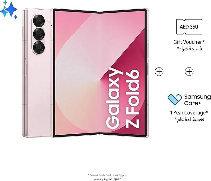 گوشی موبایل سامسونگ Galaxy Z Fold 6 دو سیم کارت صورتی 12 گیگابایت رم 512 گیگابایت 5G - نسخه خاورمیانه