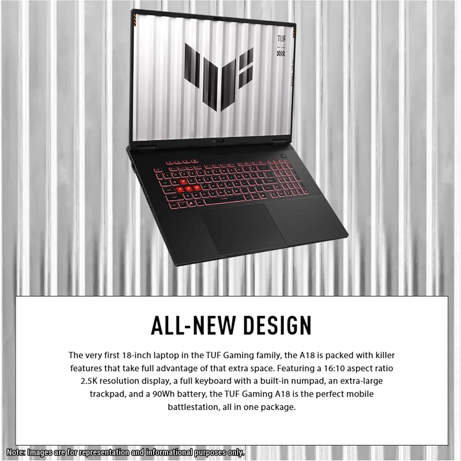 لپ تاپ گیمینگ ایسوس TUF A18، پردازنده AMD Ryzen 7-260، رم 64 گیگابایت DDR5، حافظه SSD 4 ترابایت PCle، نمایشگر 18 اینچی 2.5K (2560x1600) 240 هرتز، کارت گرافیک Nvidia G-Force RTX 5070، کیبورد چیکلت با نور پس زمینه RGB، ویندوز 11 پرو، خاکستری Jaeger لپ تاپ گیمینگ ایسوس TUF A18، پردازنده AMD Ryzen 7-260، رم 64 گیگابایت DDR5، حافظه SSD 4 ترابایت PCle، نمایشگر 18 اینچی 2.5K (2560x1600) 240 هرتز، کارت گرافیک Nvidia G-Force RTX 5070، کیبورد چیکلت با نور پس زمینه RGB، ویندوز 11 پرو، خاکستری Jaeger