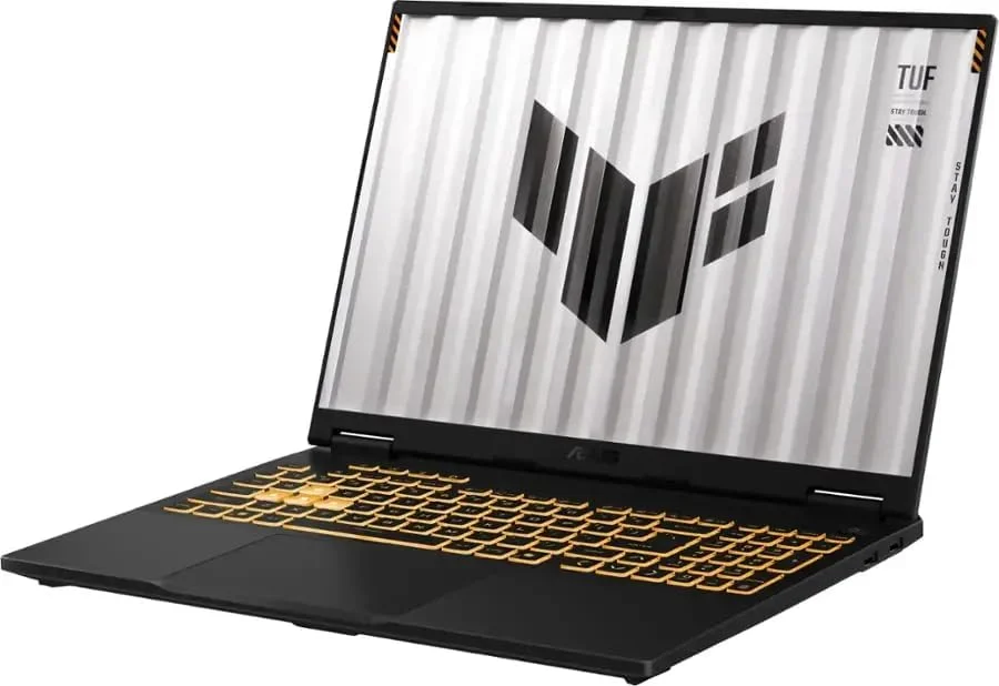 لپ تاپ گیمینگ 16 اینچی ASUS TUF F16 FHD+ 165Hz، نسل 14 اینتل 16 هسته ای i7-14650HX (>i9-13900HX)، NVIDIA GeForce RTX 5060 8GB GDDR7، کیبورد با نور پس زمینه RGB، تشخیص چهره، همراه با 128PSD، ویندوز 11 هوم (64GB|2TB SSD)