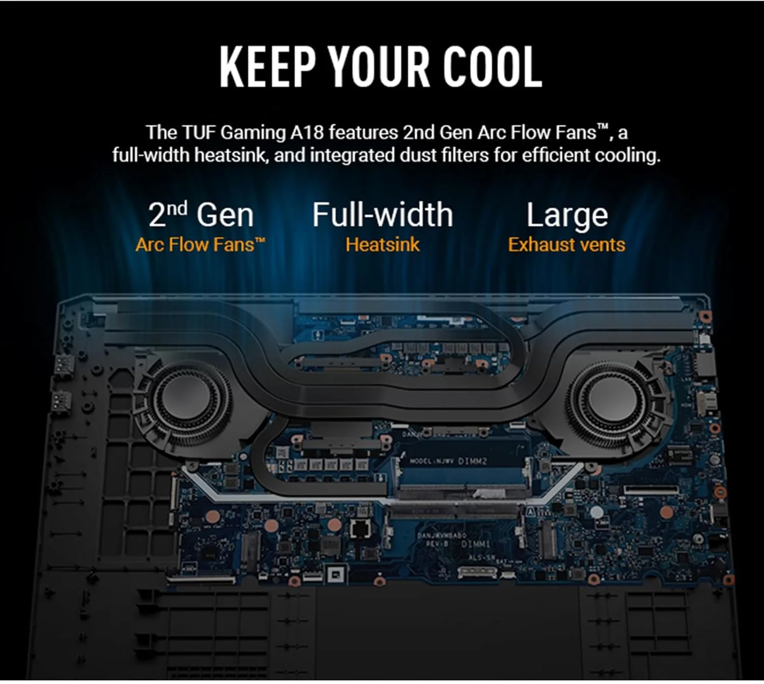 لپ تاپ گیمینگ ایسوس TUF A18 - پردازنده AMD Ryzen 7 260 معادل i9-13905H - کارت گرافیک NVIDIA RTX 5060 - رم 64 گیگابایت - حافظه SSD 2 ترابایت - صفحه نمایش 18 اینچی WUXGA - کیبورد با نور پس زمینه RGB - ویندوز 11 - دوربین FHD - مناسب گیمرها، تولید محتوا و ادیت ویدیو