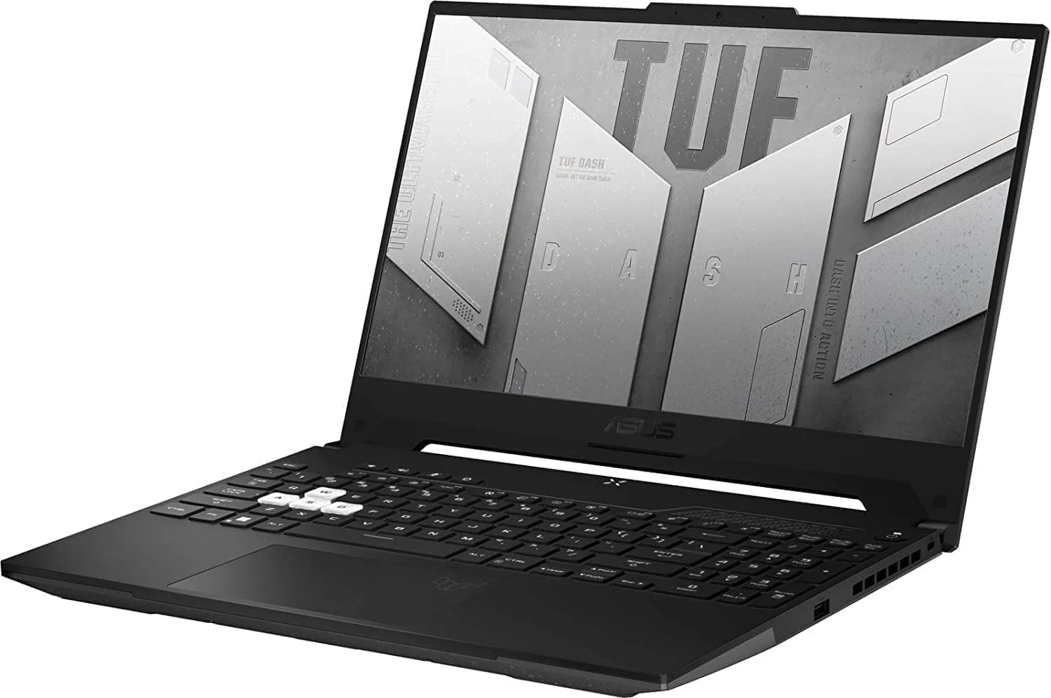 لپ تاپ گیمینگ 15.6 اینچی 144 هرتز ASUS Tuf Dash FX517Z، پردازنده نسل دوازدهم Intel Core i7-12650H، رم 16 گیگابایتی DDR5، حافظه SSD PCIe 512 گیگابایتی، کارت گرافیک NVIDIA RTX 3070 8GB، ویندوز 11 هوم