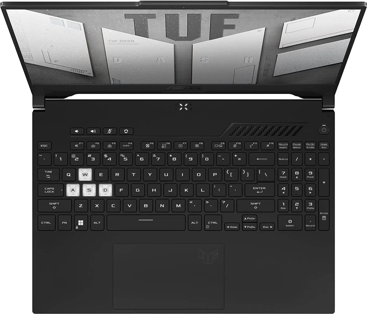 لپ تاپ گیمینگ 15.6 اینچی 144 هرتز ASUS Tuf Dash FX517Z، پردازنده نسل دوازدهم Intel Core i7-12650H، رم 16 گیگابایتی DDR5، حافظه SSD PCIe 512 گیگابایتی، کارت گرافیک NVIDIA RTX 3070 8GB، ویندوز 11 هوم