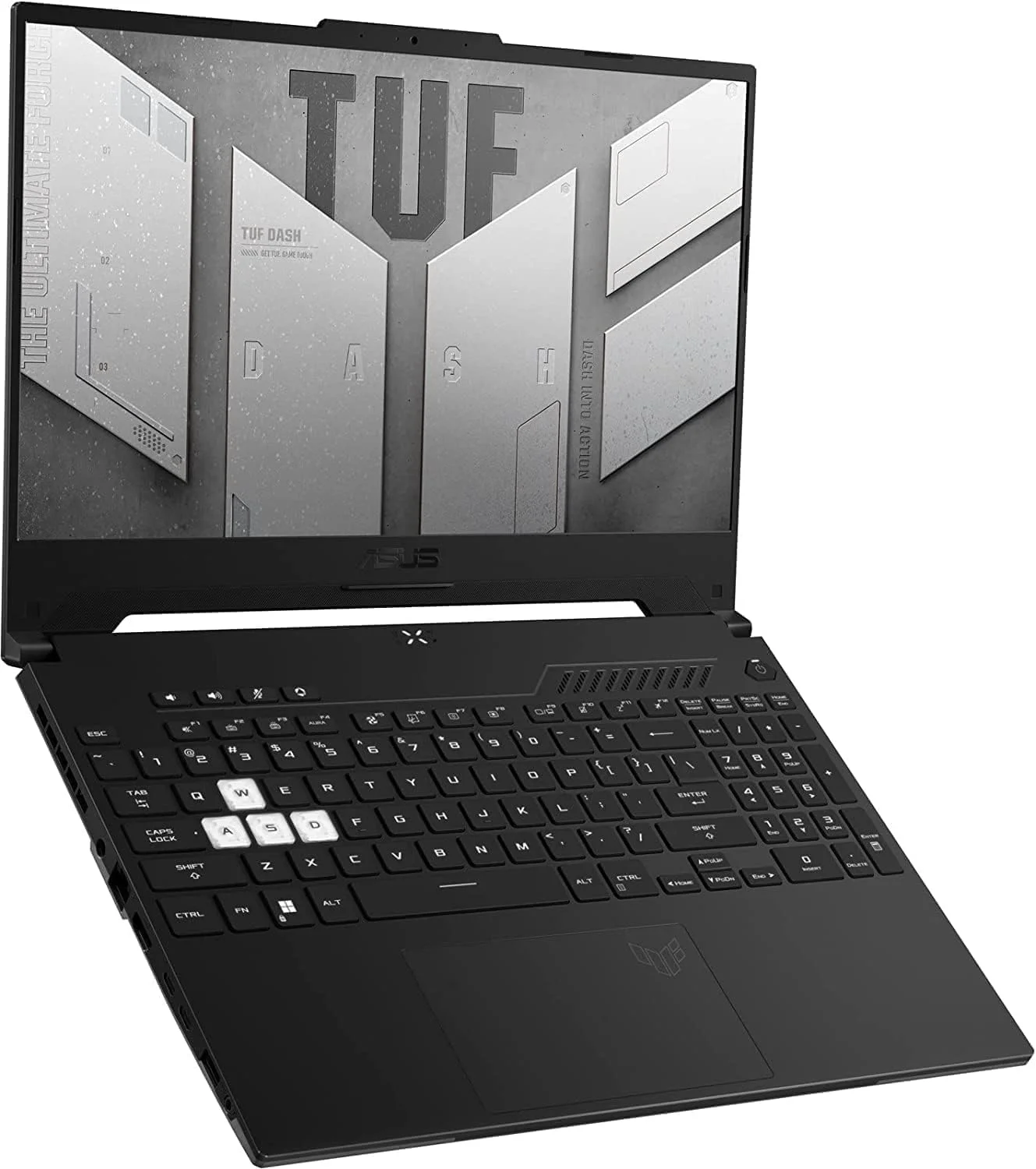 لپ تاپ گیمینگ 15.6 اینچی 144 هرتز ASUS Tuf Dash FX517Z، پردازنده نسل دوازدهم Intel Core i7-12650H، رم 16 گیگابایتی DDR5، حافظه SSD PCIe 512 گیگابایتی، کارت گرافیک NVIDIA RTX 3070 8GB، ویندوز 11 هوم