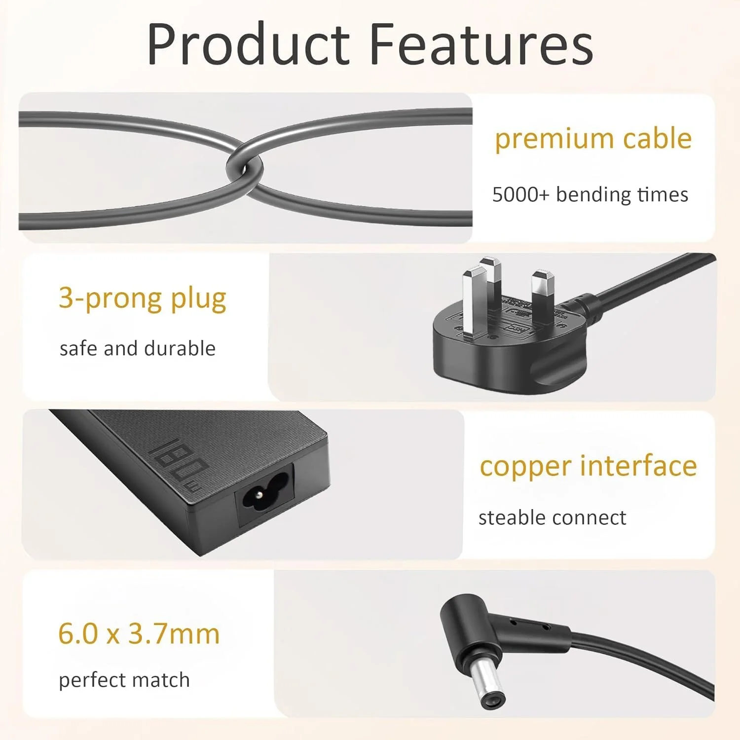 شارژر 180 واتی 20 ولت 9 آمپر NATNO برای Asus ROG Zephyrus G14 G15 GA502 GA502DU GA502D GA401 GA401I، سازگار با شاحن لابتوب ASUS TUF Gaming Charger F15 F17 FX505D FX505G FX705D 705DU FX705 Power Supply شارژر 180 واتی 20 ولت 9 آمپر NATNO برای Asus ROG Zephyrus G14 G15 GA502 GA502DU GA502D GA401 GA401I، سازگار با شاحن لابتوب ASUS TUF Gaming Charger F15 F17 FX505D FX505G FX705D 705DU FX705 Power Supply