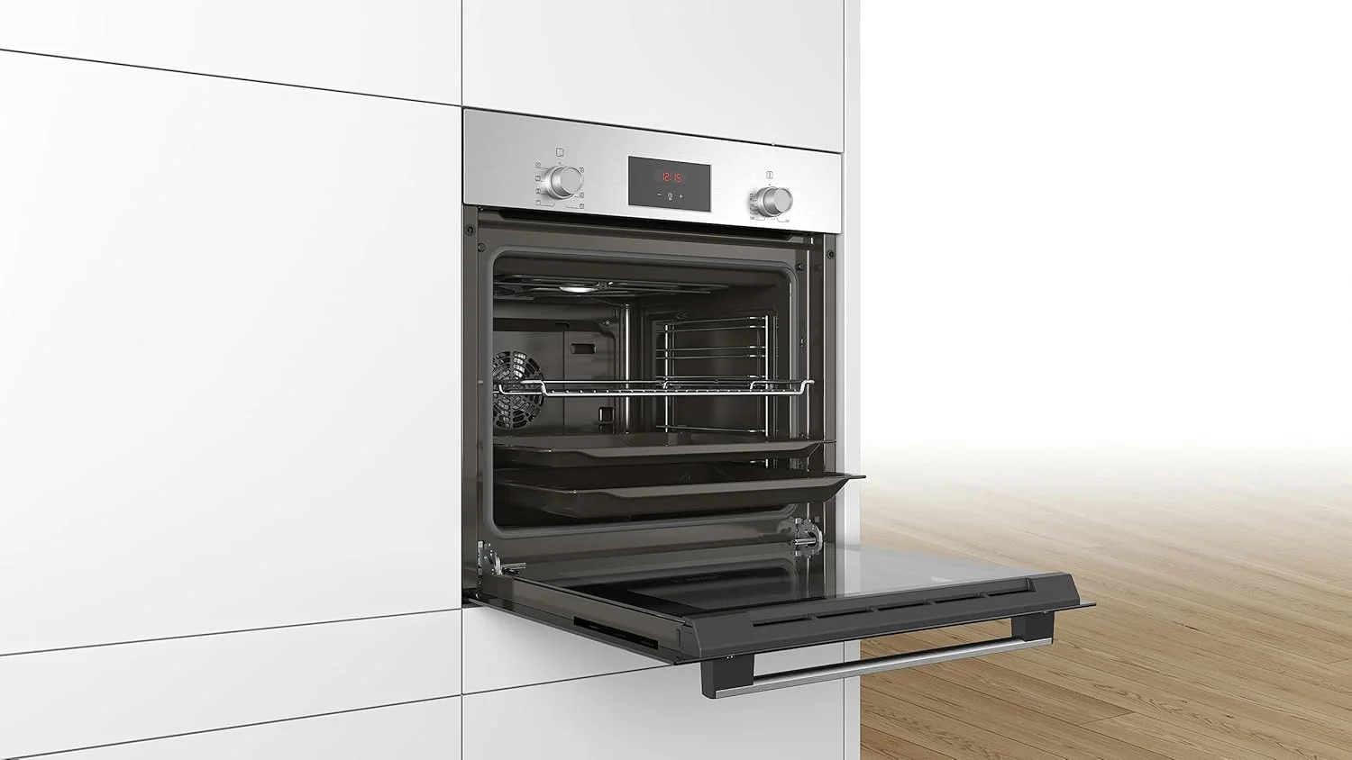فر توکار برقی بوش 60 سانتی متری 66 لیتری، کنترل صفحه نمایش LED، کنترل چرخشی HBF113BR0M حداقل 1 سال گارانتی سازنده فر توکار برقی بوش 60 سانتی متری 66 لیتری، کنترل صفحه نمایش LED، کنترل چرخشی HBF113BR0M حداقل 1 سال گارانتی سازنده