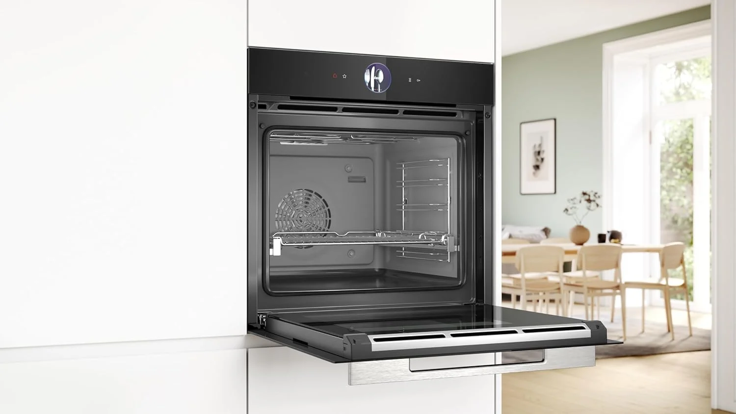 فر توکار بوش سری 8 مدل HBG756CB1M، ابعاد 60x60 سانتی متر، Home Connect برای نظارت و کنترل از راه دور از طریق برنامه، هوای داغ 4D، صفحه نمایش لمسی TFT Plus، مشکی، 1 سال گارانتی سازنده فر توکار بوش سری 8 مدل HBG756CB1M، ابعاد 60x60 سانتی متر، Home Connect برای نظارت و کنترل از راه دور از طریق برنامه، هوای داغ 4D، صفحه نمایش لمسی TFT Plus، مشکی، 1 سال گارانتی سازنده