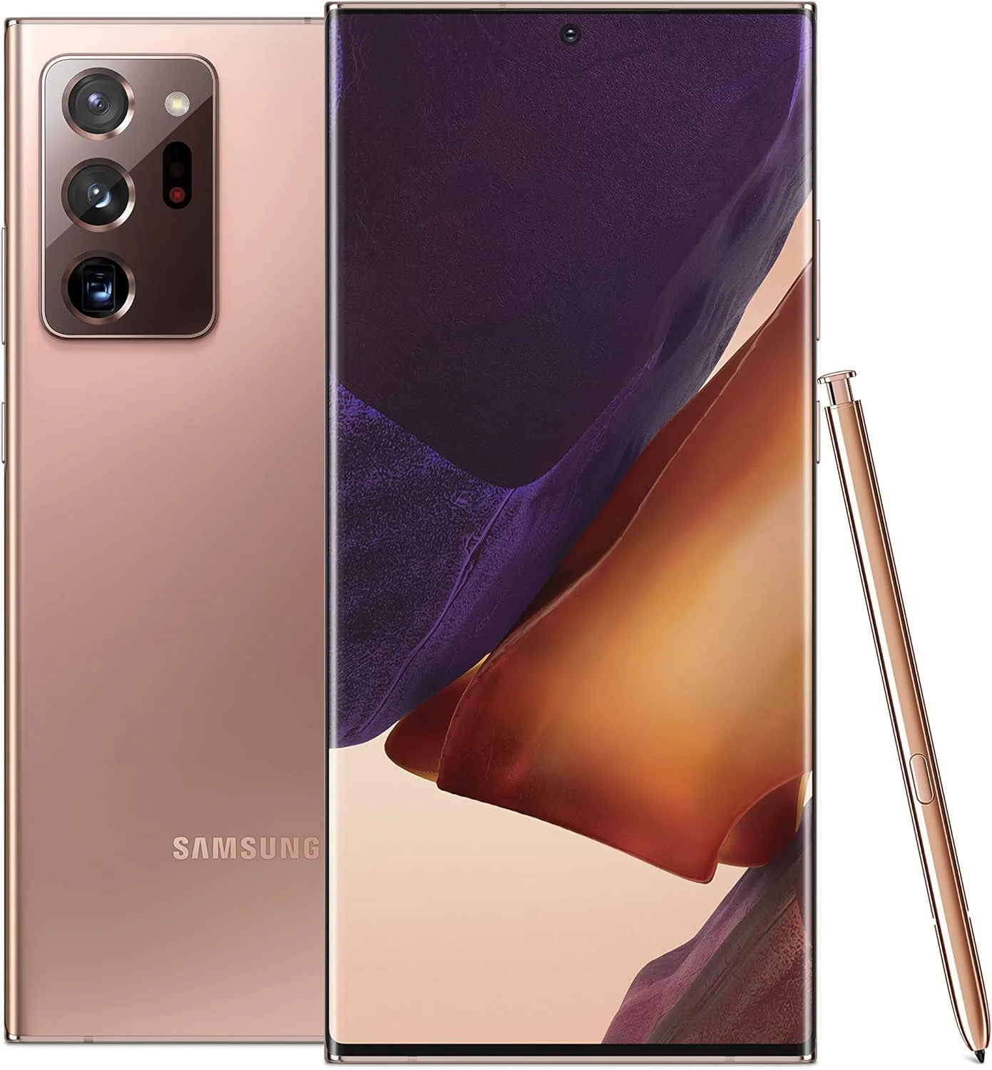 گوشی موبایل سامسونگ گلکسی نوت 20 اولترا (5G، حافظه 128 گیگابایت، رم 12 گیگابایت، رنگ برنز عرفانی)