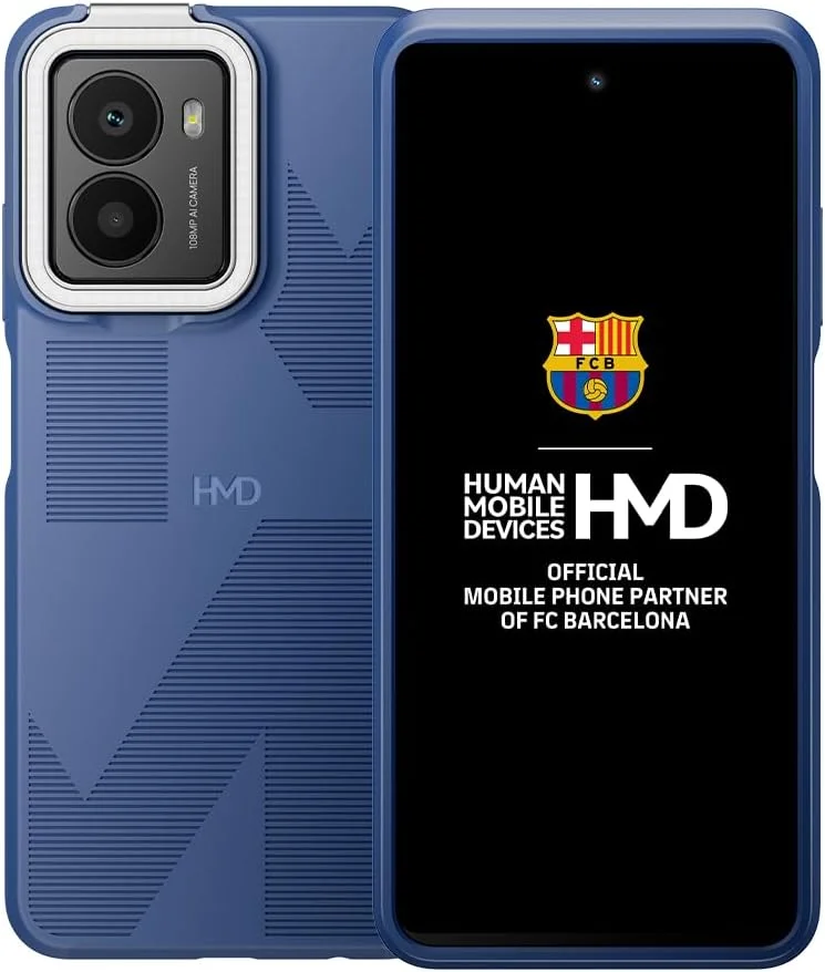 گوشی هوشمند HMD Fusion 5G Android 14، رم 24 گیگابایتی (12 گیگابایت + 12 گیگابایت)، حافظه 256 گیگابایتی، طراحی فوق العاده باریک و شفاف، صفحه نمایش با وضوح بالا برای بازی و رسانه، دوربین پشتی 108 مگاپیکسلی + دوربین سلفی 50 مگاپیکسلی، مشکی نیلی