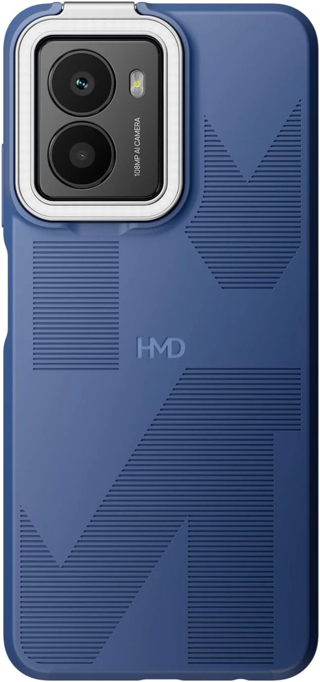 گوشی هوشمند HMD Fusion 5G Android 14، رم 24 گیگابایتی (12 گیگابایت + 12 گیگابایت)، حافظه 256 گیگابایتی، طراحی فوق العاده باریک و شفاف، صفحه نمایش با وضوح بالا برای بازی و رسانه، دوربین پشتی 108 مگاپیکسلی + دوربین سلفی 50 مگاپیکسلی، مشکی نیلی