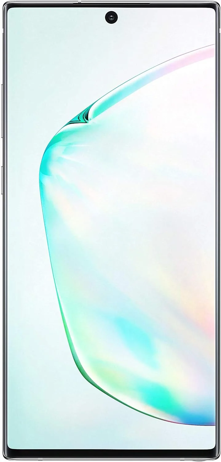 گوشی موبایل سامسونگ گلکسی نوت 10+ پلاس 4G دو سیم کارت (Auru Glow)، 12 گیگابایت رم - 512 گیگابایت حافظه داخلی، آنلاک شده کارخانه ای 4G/LTE (بازسازی شده)