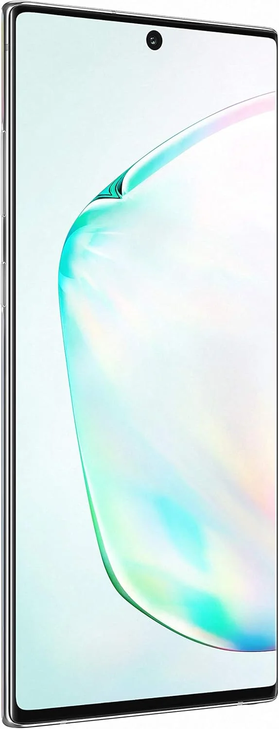 گوشی موبایل سامسونگ گلکسی نوت 10+ پلاس 4G دو سیم کارت (Auru Glow)، 12 گیگابایت رم - 512 گیگابایت حافظه داخلی، آنلاک شده کارخانه ای 4G/LTE (بازسازی شده)