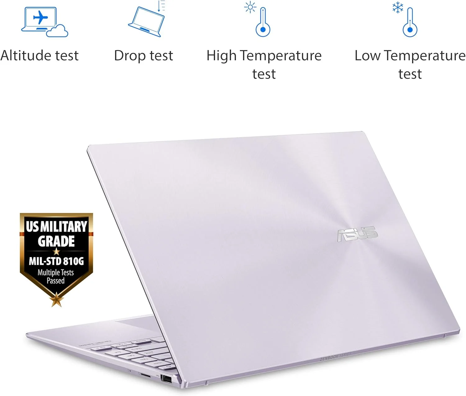 لپ تاپ فوق باریک ASUS ZenBook 13 با صفحه نمایش 13.3 اینچی Full HD NanoEdge Bezel، پردازنده Intel Core i5-1035G1، رم 8 گیگابایتی، SSD PCIe 256 گیگابایتی، NumberPad، ویندوز 10 هوم، Lilac Mist، UX325JA-AB51 لپ تاپ فوق باریک ASUS ZenBook 13 با صفحه نمایش 13.3 اینچی Full HD NanoEdge Bezel، پردازنده Intel Core i5-1035G1، رم 8 گیگابایتی، SSD PCIe 256 گیگابایتی، NumberPad، ویندوز 10 هوم، Lilac Mist، UX325JA-AB51