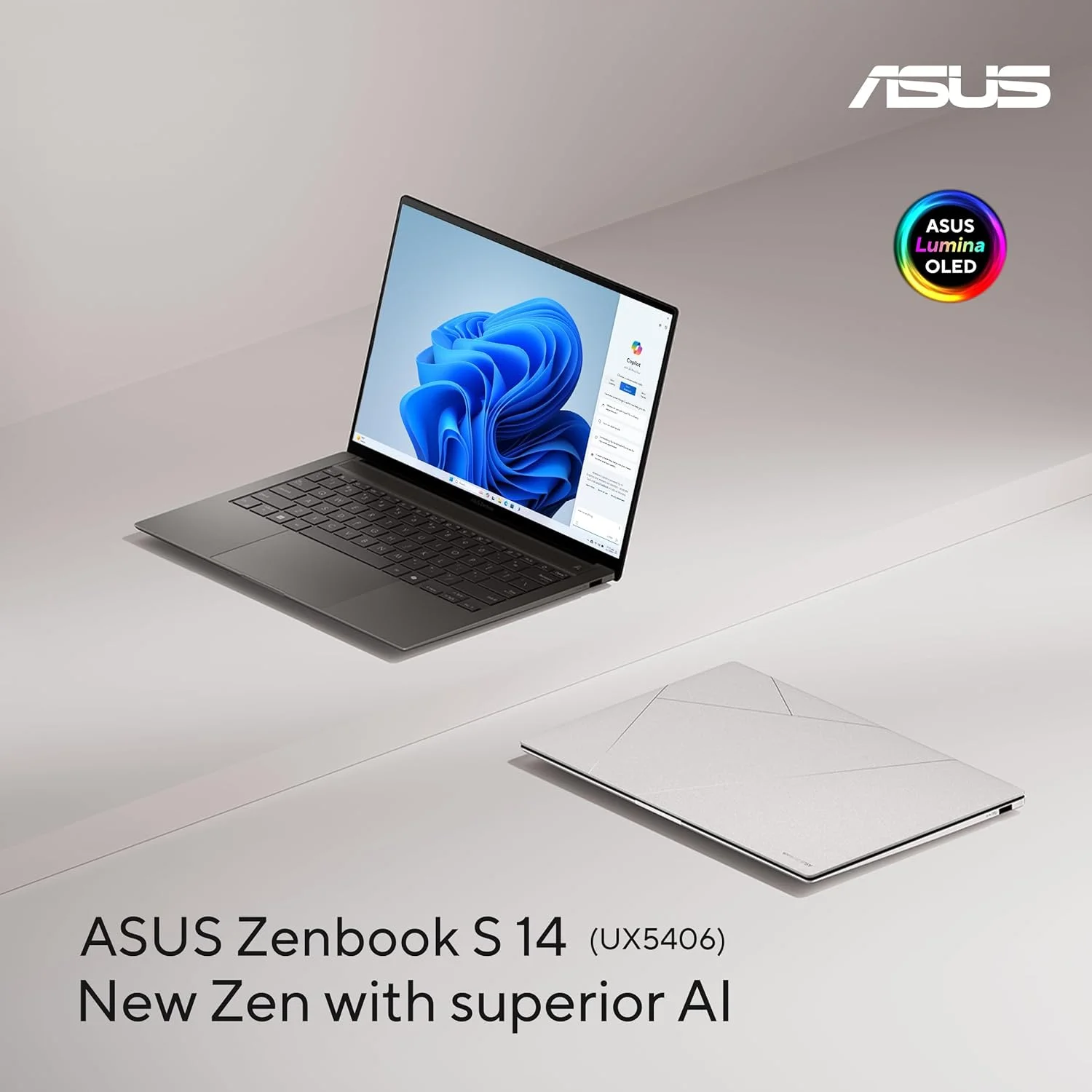ایسوس Zenbook S 14 OLED UX5406SA-OLEDU731WG (2024) AI PC – Intel Ultra 7-258V (Lunar Lake) / NPU تا 47 TOPS/32GB RAM/1TB SSD/ 14 اینچ 3K 120Hz / Windows 11 Home/صفحه کلید انگلیسی-عربی - خاکستری زومایا