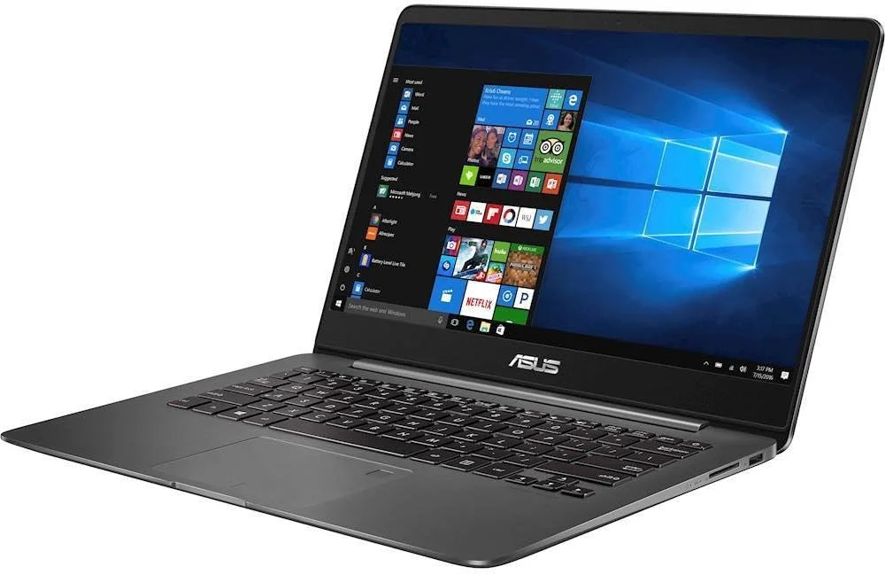 لپ تاپ فوق سبک ASUS ZenBook 14 - صفحه نمایش 14 اینچی Full HD WideView، پردازنده نسل هشتم Core i7-8550U، رم 16 گیگابایتی DDR3، حافظه SSD 512 گیگابایتی، کیبورد با نور پس زمینه، حسگر اثر انگشت، خاکستری، ویندوز 10 هوم - UX430UA-DH74