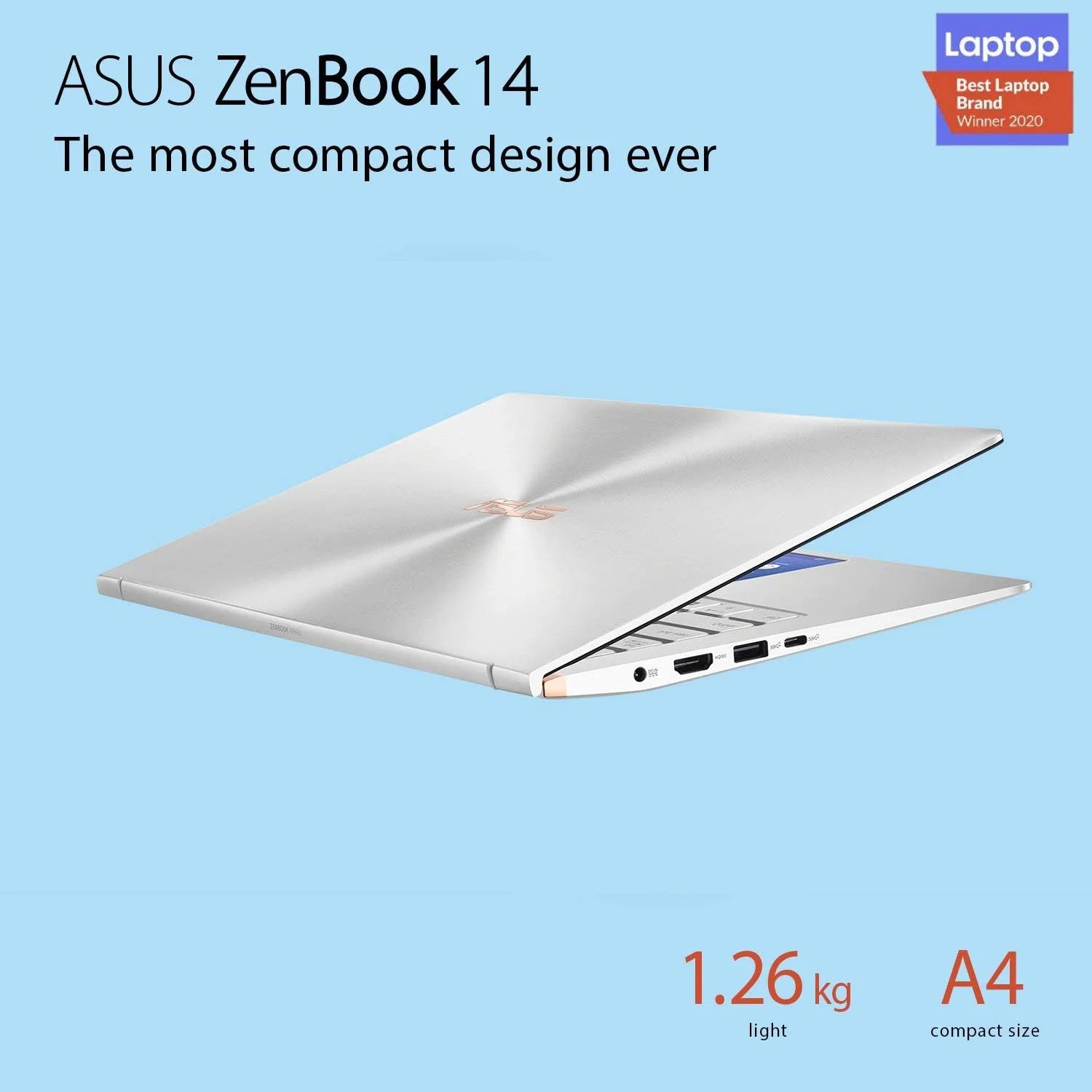 ایسوس Zenbook 14 UX434FLC-A6480T (نقره ای یخی) - پردازنده 4 هسته ای Intel Core i7-10510U با فرکانس 1.8 گیگاهرتز، 16 گیگابایت رم، 1 ترابایت SSD، NVIDIA® GeForce MX250، صفحه نمایش 14 اینچی FHD 60 هرتز، ویندوز 10 هوم، کیبورد با نور پس زمینه انگلیسی-عربی ایسوس Zenbook 14 UX434FLC-A6480T (نقره ای یخی) - پردازنده 4 هسته ای Intel Core i7-10510U با فرکانس 1.8 گیگاهرتز، 16 گیگابایت رم، 1 ترابایت SSD، NVIDIA® GeForce MX250، صفحه نمایش 14 اینچی FHD 60 هرتز، ویندوز 10 هوم، کیبورد با نور پس زمینه انگلیسی-عربی