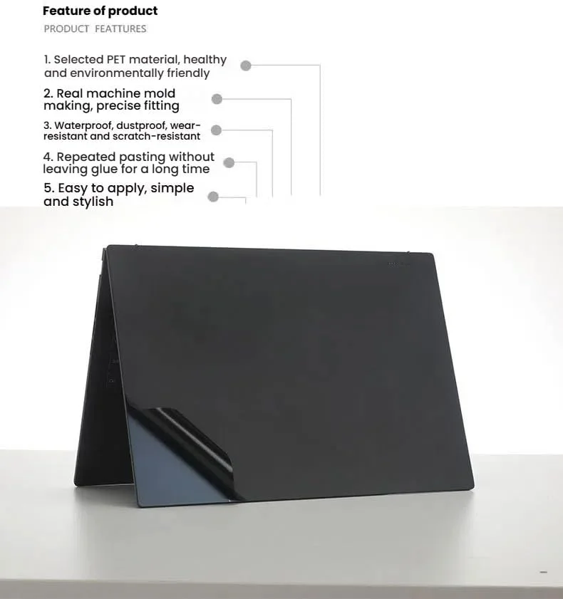 برچسب محافظ لپ تاپ Gruattreay سازگار با ASUS ZenBook 14 OLED 2025 UX3405C 14 اینچی، برچسب ضد خش، فیلم سه طرفه نوت بوک، فیلم لپ تاپ (پوشش مات شفاف) برچسب محافظ لپ تاپ Gruattreay سازگار با ASUS ZenBook 14 OLED 2025 UX3405C 14 اینچی، برچسب ضد خش، فیلم سه طرفه نوت بوک، فیلم لپ تاپ (پوشش مات شفاف)