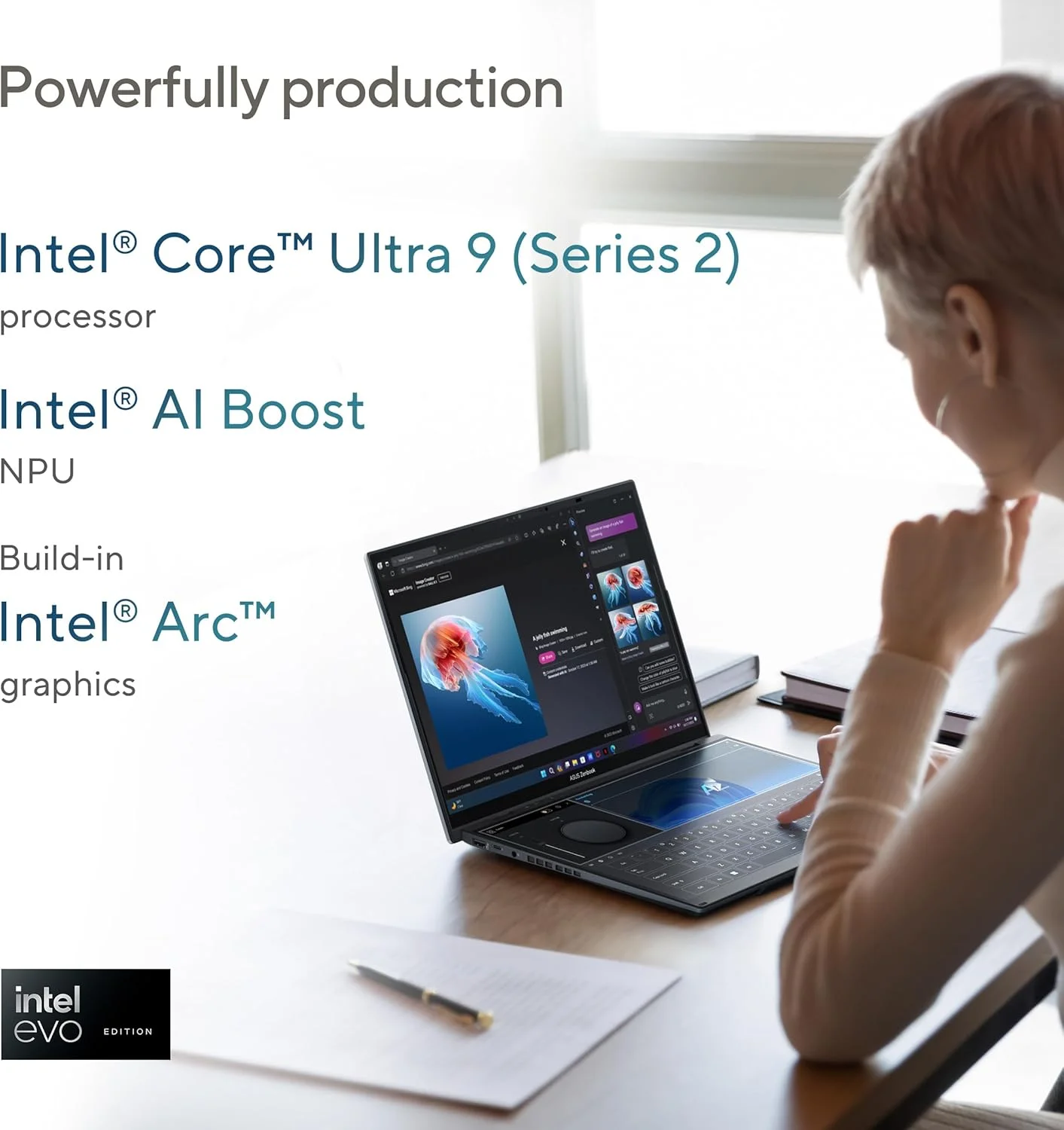 لپ تاپ لمسی ASUS Zenbook Duo UX8406CA-PZ005W / پردازنده Intel Ultra 9-285H / رم 32 گیگابایت / حافظه SSD 2 ترابایت / صفحه نمایش 14 اینچ 3K (2880x1800) 120 هرتز OLED / ویندوز 11 هوم، کیبورد انگلیسی/عربی - خاکستری بازالت لپ تاپ لمسی ASUS Zenbook Duo UX8406CA-PZ005W / پردازنده Intel Ultra 9-285H / رم 32 گیگابایت / حافظه SSD 2 ترابایت / صفحه نمایش 14 اینچ 3K (2880x1800) 120 هرتز OLED / ویندوز 11 هوم، کیبورد انگلیسی/عربی - خاکستری بازالت