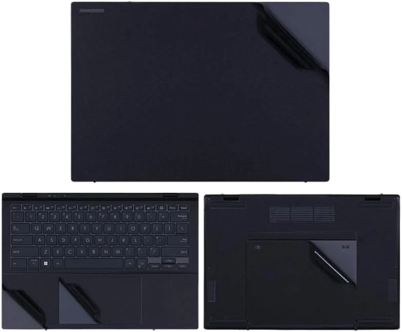 برچسب محافظ لپ تاپ Gruattreay سازگار با ASUS ZenBook DUO 14 UX8406 14 اینچی مدل 2025، برچسب ضد خش، فیلم سه طرفه نوت بوک (مشکی مات)