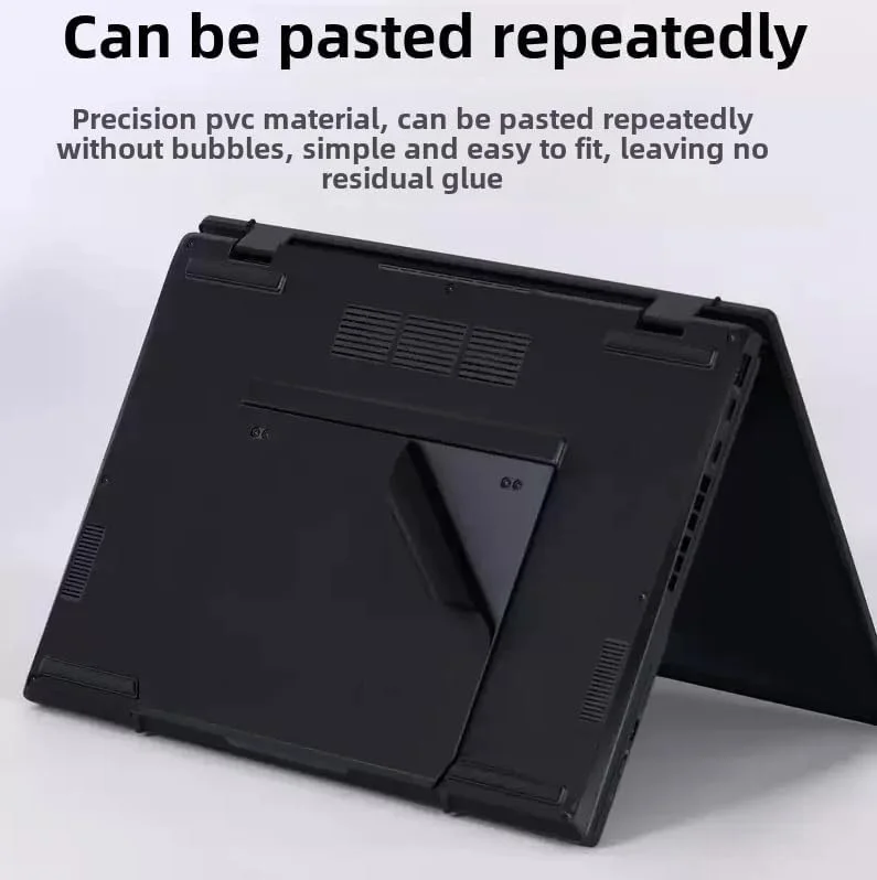 برچسب محافظ لپ تاپ Gruattreay سازگار با ASUS ZenBook DUO 14 UX8406 14 اینچی مدل 2025، برچسب ضد خش، فیلم سه طرفه نوت بوک (مشکی مات)