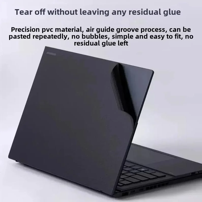 برچسب محافظ لپ تاپ Gruattreay سازگار با ASUS ZenBook DUO 14 UX8406 14 اینچی مدل 2025، برچسب ضد خش، فیلم سه طرفه نوت بوک (مشکی مات)