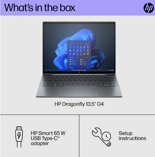 لپ تاپ باریک و سبک HP Dragonfly G4 با صفحه نمایش لمسی 13.5 اینچی WUXGA 400 Nits - Intel Evo Core i7-1355U - Thunderbolt4 - دارای نور پس زمینه - شاتر حریم خصوصی - 32 گیگابایت رم - Win11 Pro با HDMI (32 گیگابایت رم | 1 ترابایت PCIE SSD) لپ تاپ باریک و سبک HP Dragonfly G4 با صفحه نمایش لمسی 13.5 اینچی WUXGA 400 Nits - Intel Evo Core i7-1355U - Thunderbolt4 - دارای نور پس زمینه - شاتر حریم خصوصی - 32 گیگابایت رم - Win11 Pro با HDMI (32 گیگابایت رم | 1 ترابایت PCIE SSD)