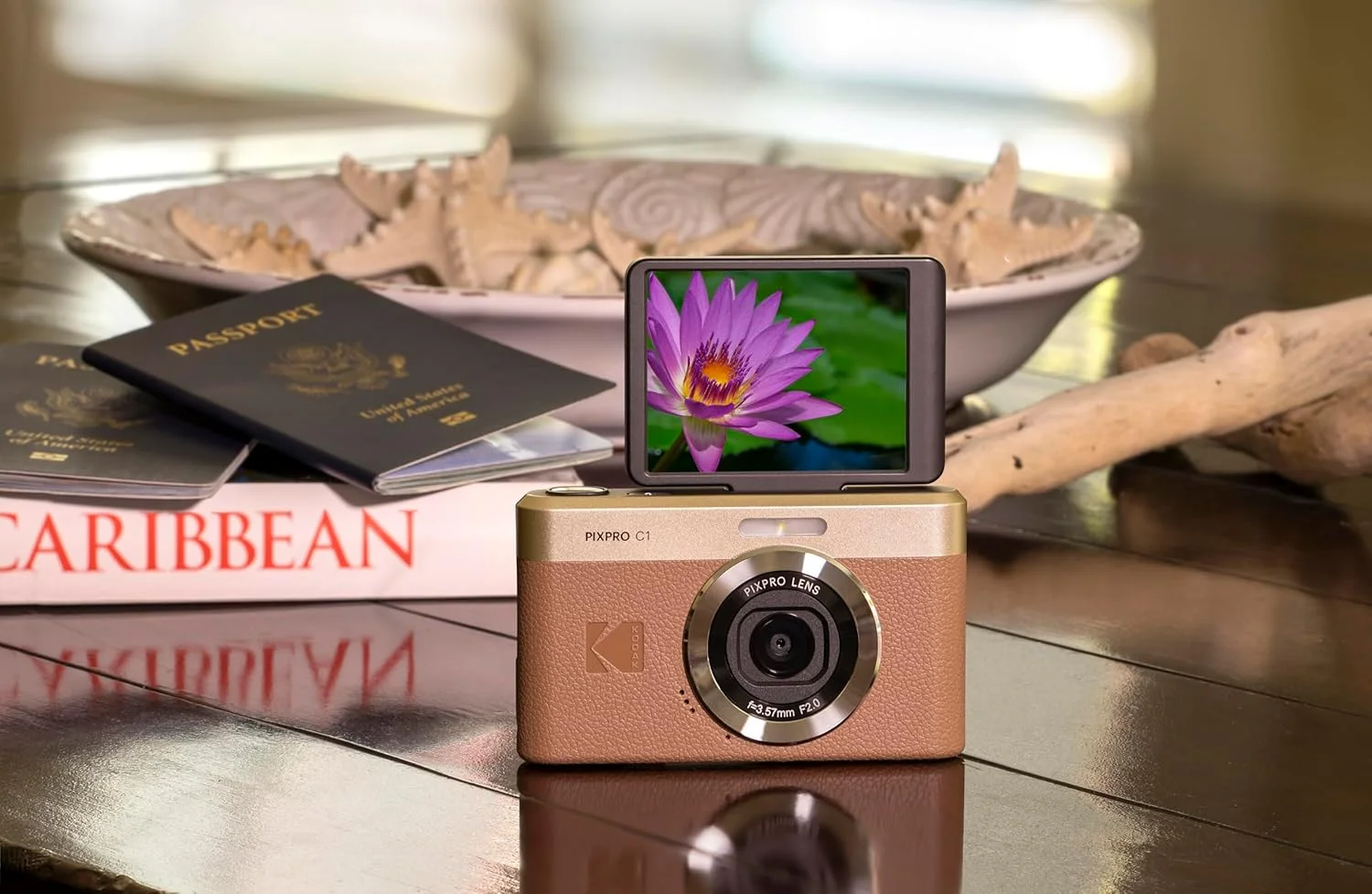 دوربین دیجیتال فوق فشرده KODAK Pixpro C1 | سنسور 13 مگاپیکسلی BSI CMOS، زوم 4 برابر، صفحه نمایش LCD 7.1 سانتی متری، فلاش LED - قهوه ای دوربین دیجیتال فوق فشرده KODAK Pixpro C1 | سنسور 13 مگاپیکسلی BSI CMOS، زوم 4 برابر، صفحه نمایش LCD 7.1 سانتی متری، فلاش LED - قهوه ای