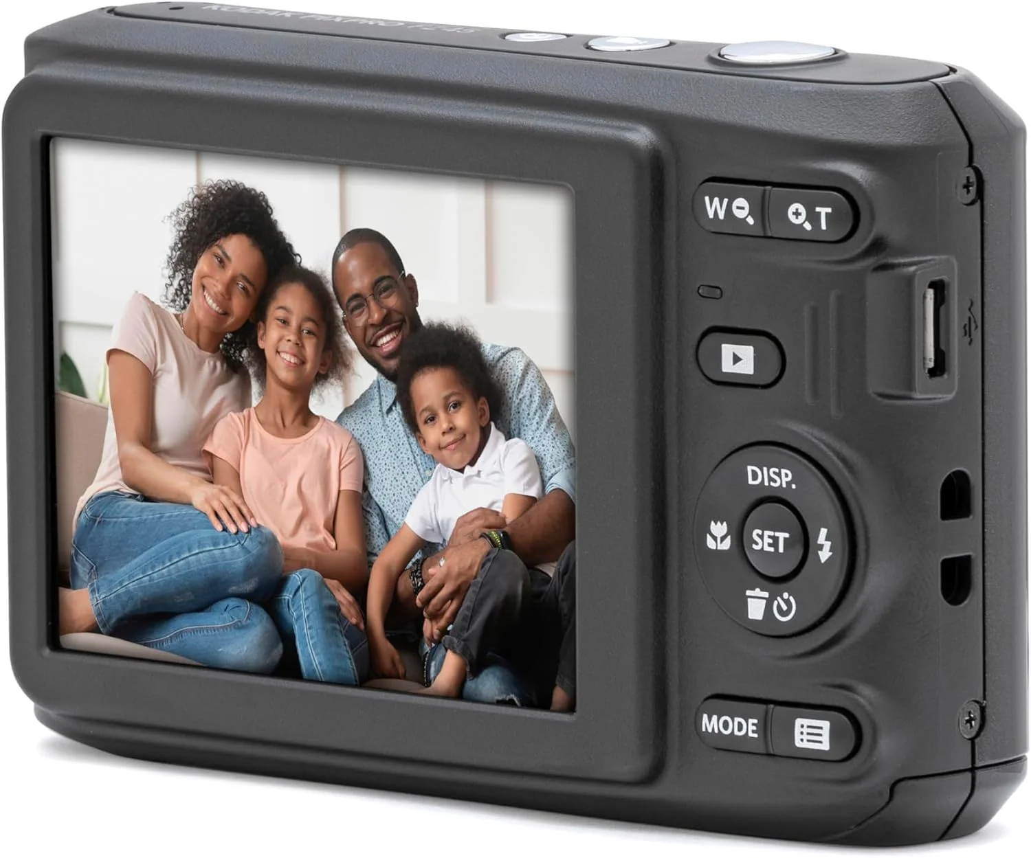 دوربین دیجیتال 16 مگاپیکسلی KODAK PIXPRO Friendly Zoom FZ45-BK با زوم اپتیکال 4X، زاویه دید عریض 27 میلی‌متری و صفحه نمایش LCD 2.7 اینچی (مشکی)