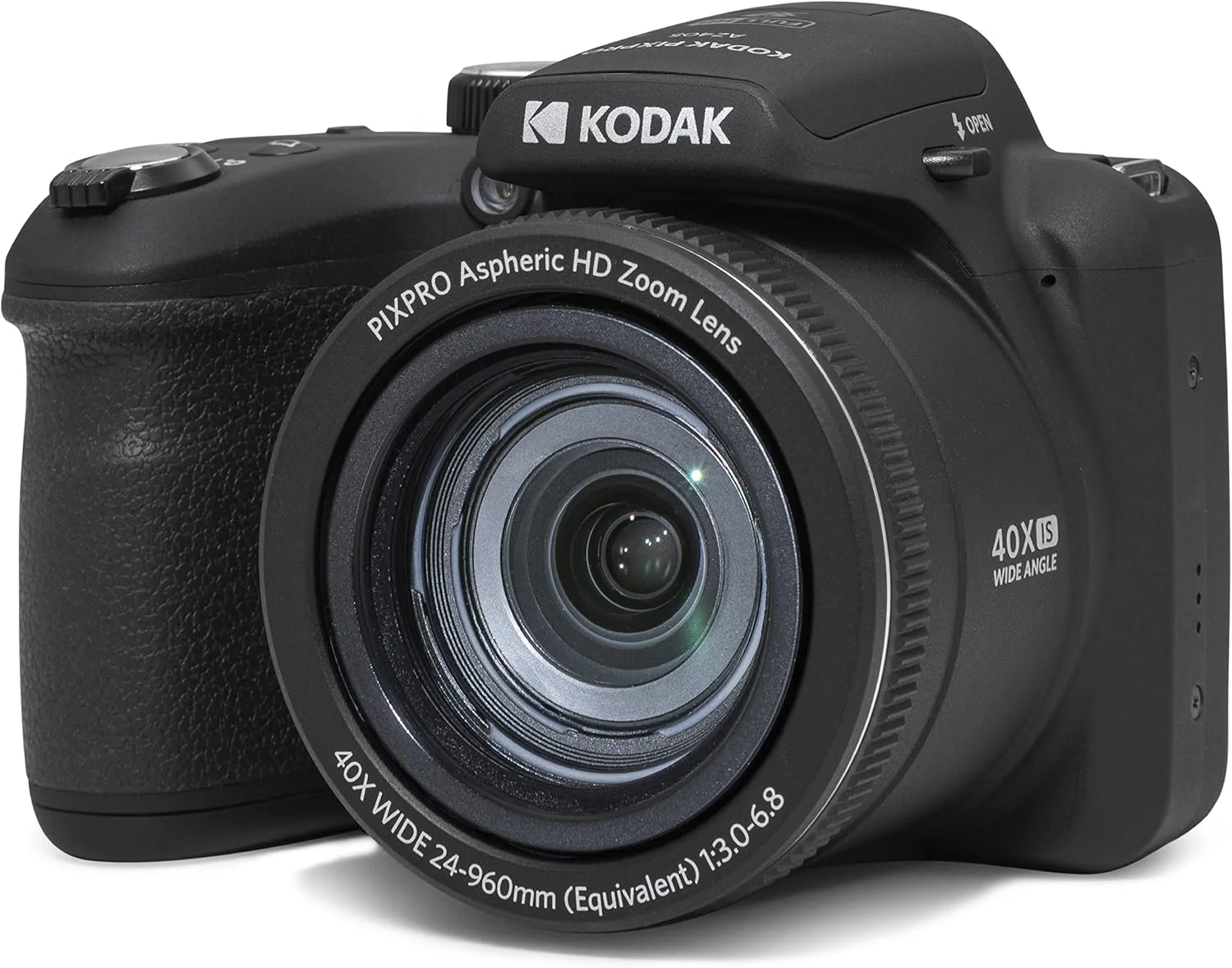 دوربین دیجیتال 20 مگاپیکسلی KODAK PIXPRO Astro Zoom AZ405-BK با زوم اپتیکال 40X، زاویه دید عریض 24 میلی‌متری، فیلمبرداری Full HD 1080P و LCD 3 اینچی (مشکی)