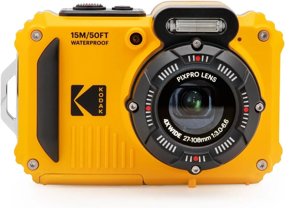 دوربین مقاوم Kodak PIXPRO WPZ2 با کیفیت 16 مگاپیکسل، زوم 4 برابر، LCD 2.7 اینچی، FHD و ضد آب تا 15 متر