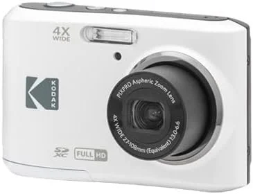 دوربین دیجیتال KODAK PIXPRO FZ45 Friendly Zoom (سفید) به همراه کارت حافظه 32 گیگابایتی و باتری قلمی (4 عددی) (3 تکه)