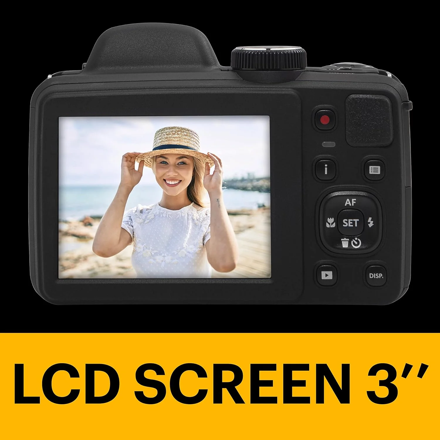 دوربین دیجیتال 20 مگاپیکسلی KODAK PIXPRO Astro Zoom AZ405-BK با زوم اپتیکال 40X، زاویه دید عریض 24 میلی‌متری، فیلمبرداری Full HD 1080P و LCD 3 اینچی (مشکی)